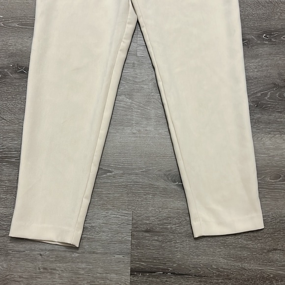 Zara Hight Waisted Cream Business Causal Pants - Picture 3 of 7